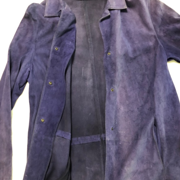 Loro Piana Suede Jacket, Purple.  Italian size 44 - Picture 7 of 16